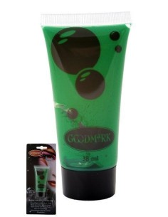 Maquilhagem à base de água em creme 38 ml verde - de alta qualidade, ideal para carnaval, festas temáticas e eventos especiais.